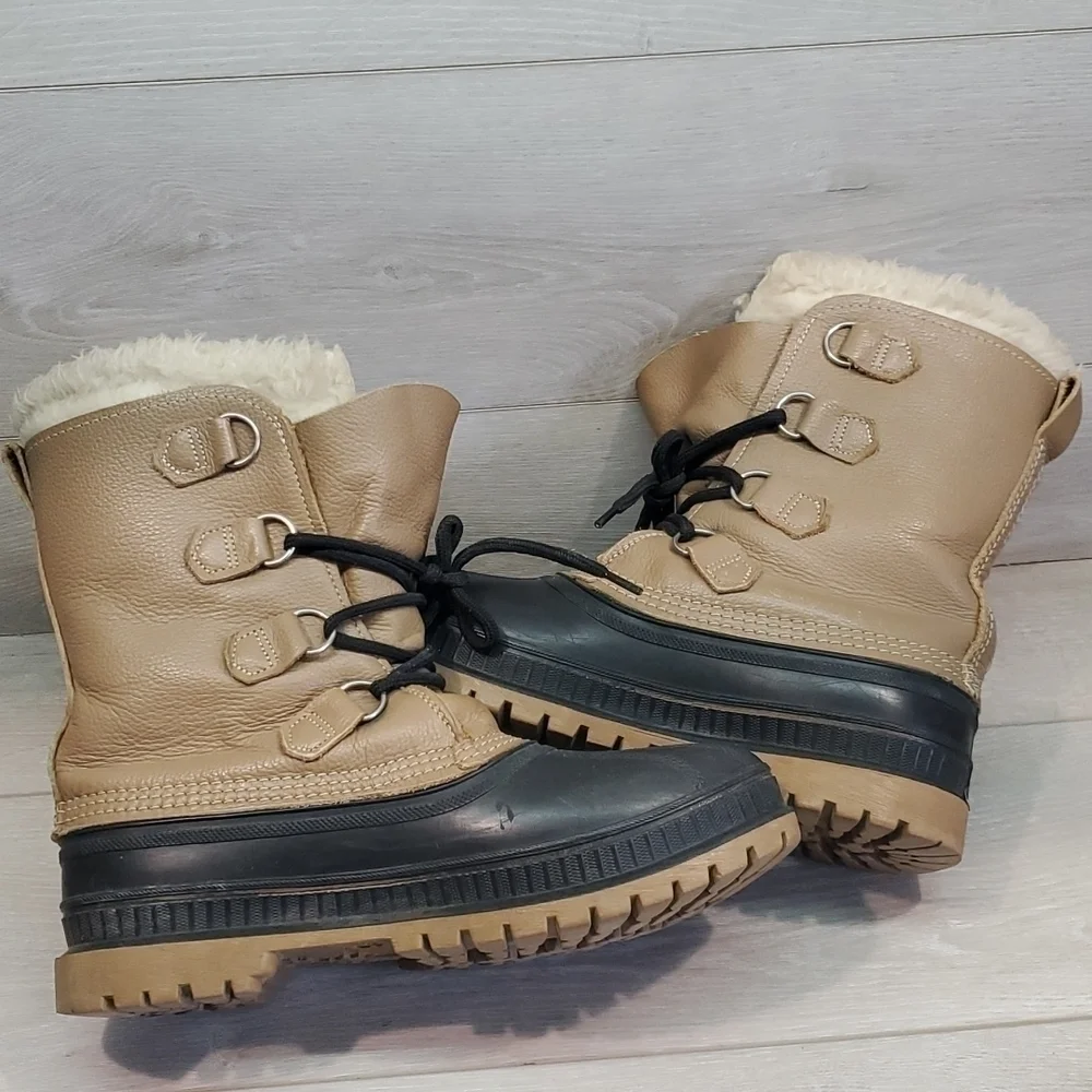 Sorel Mens Insulated Lined Outdoor Duck Rubber Mid calf boots shoes sz 7